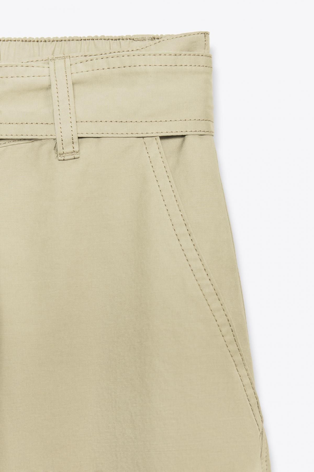 자라 하이웨이스트 볼륨 와이드 카고 팬츠 4772/503 LIGHT KHAKI - 상세 이미지 5