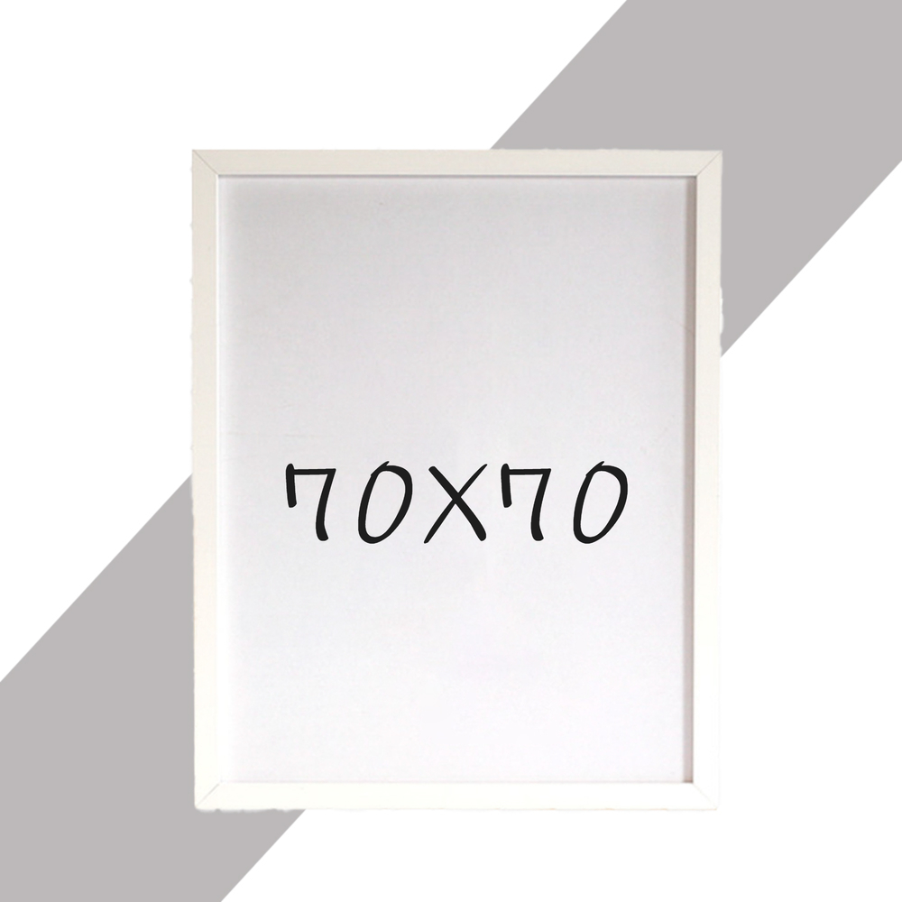 15mm 원목액자 웨딩액자 우드 아크릴 프레임 스튜디오 틀 70x70 700x700mm, 화이트 - 메인 이미지
