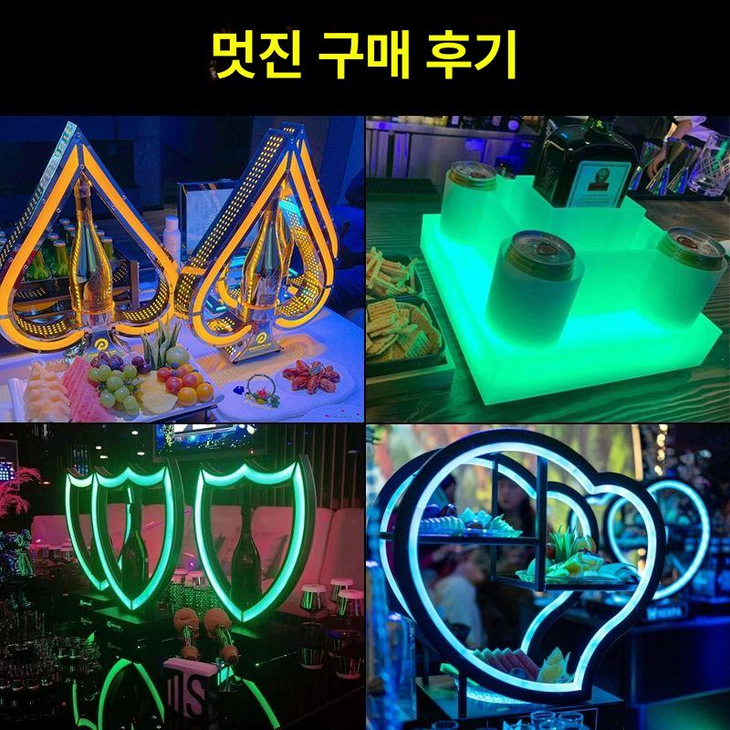 바 디스플레이 좌석 조명 날개 위스키  업그레이드된 아이스 스페이드 와인 블루 - 상세 이미지 5