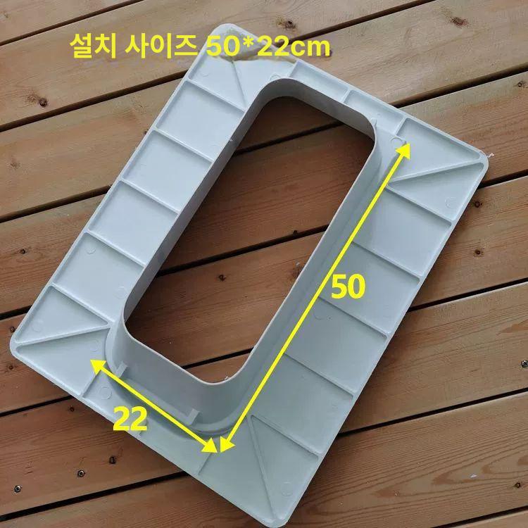 화장실 농막 간이 푸세식 샤워 이동식 욕실 팬션 캠핑장 뚜껑이 달린 새로운 대구경 99 - 상세 이미지 4