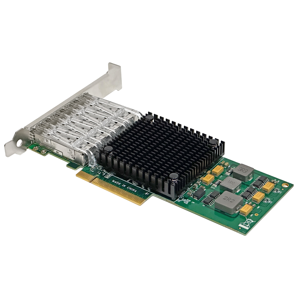 넥스트유 래아루 PCIe x8 브로드컴 Quad SFP+ 4포트 10G 유선 서버 랜카드 - 상세 이미지 5