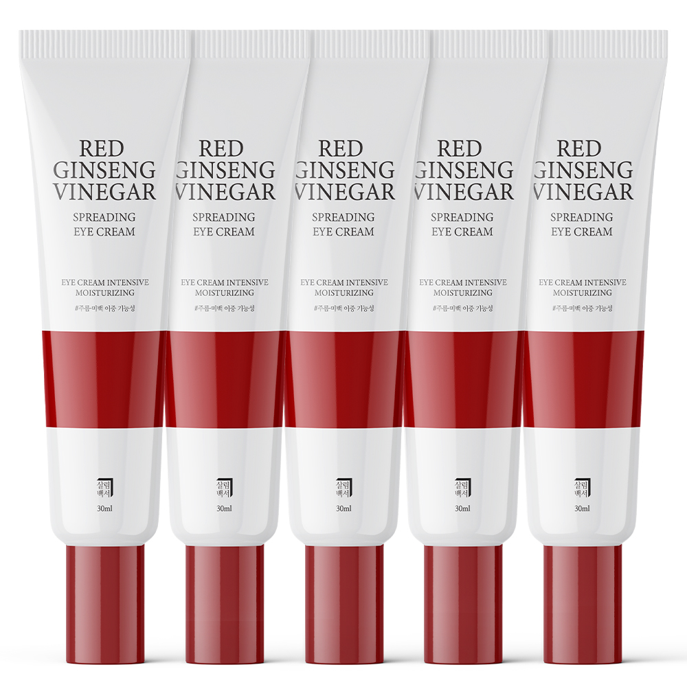 살림백서 홍삼초 스프레딩 주름 미백 아이크림 30ml 5개 눈밑 눈가 다크써클 - 상품 이미지