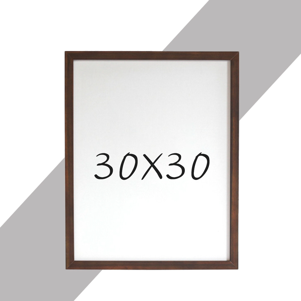 15mm 원목액자 웨딩액자 우드 아크릴 프레임 스튜디오 틀 30x30 300x300mm, 진밤 - 메인 이미지
