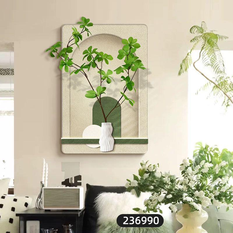 크리에이티브 벽장식 인테리어 소파 카페 럭셔리 196388 화여시광 입체 사암화 70x50 - 상세 이미지 4
