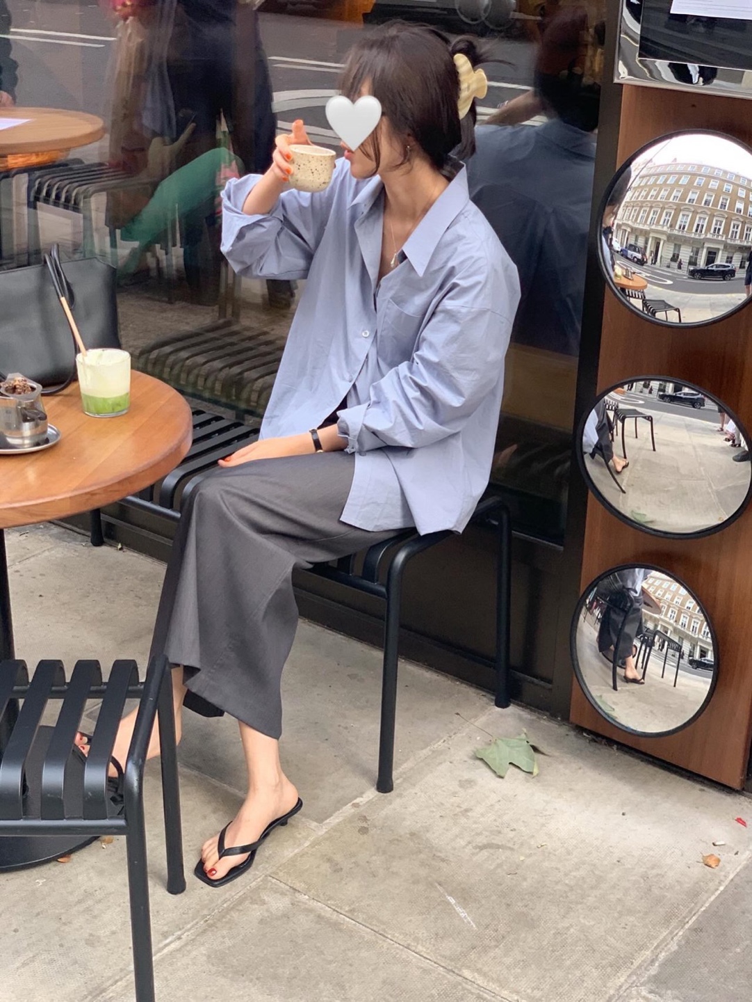 올슨 맥시 펜슬 스커트 뒤트임 가을 오피스룩 스커트 - 상세 이미지 4