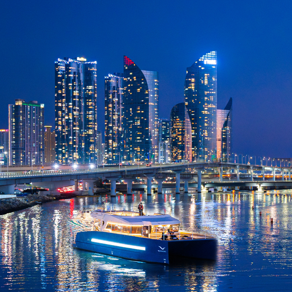 부산요트투어 해운대 광안리 더베이101 야경 애견동반 드론쇼 퍼블릭 소인 주간권 해운대리버크루즈