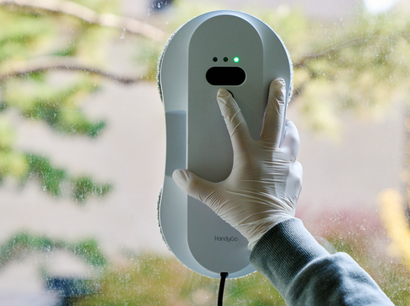 유리창 로봇 청소기 창문 슬림 유리 청소 로봇 아파트 베란다 핸디 청소 걸레 6개입 보관함