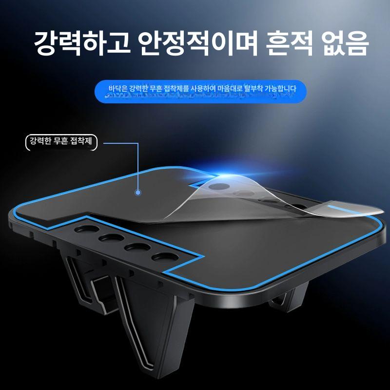 자동차 휴대폰 홀더 충전 차량용 클립 마운트 계기판 실리콘 거치대 블랙 연장형 방지 - 상세 이미지 4