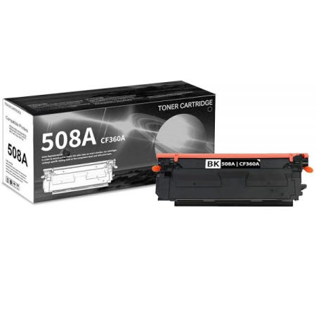 HPEORTONER [해외]1 PK 508A | CF360A 블랙 토너 카트리지 7,000페이지 대용량 호환, CF360A, HP M552dn M553n M553dn M553x M553dh M577d