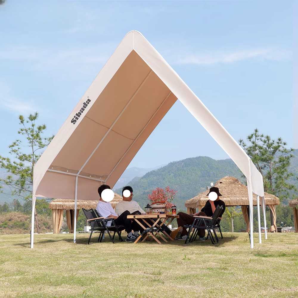 가제보 천막 캐노피 야외 정원용 테라스 방수형 텐트 베이지 3x3m - 상세 이미지 2