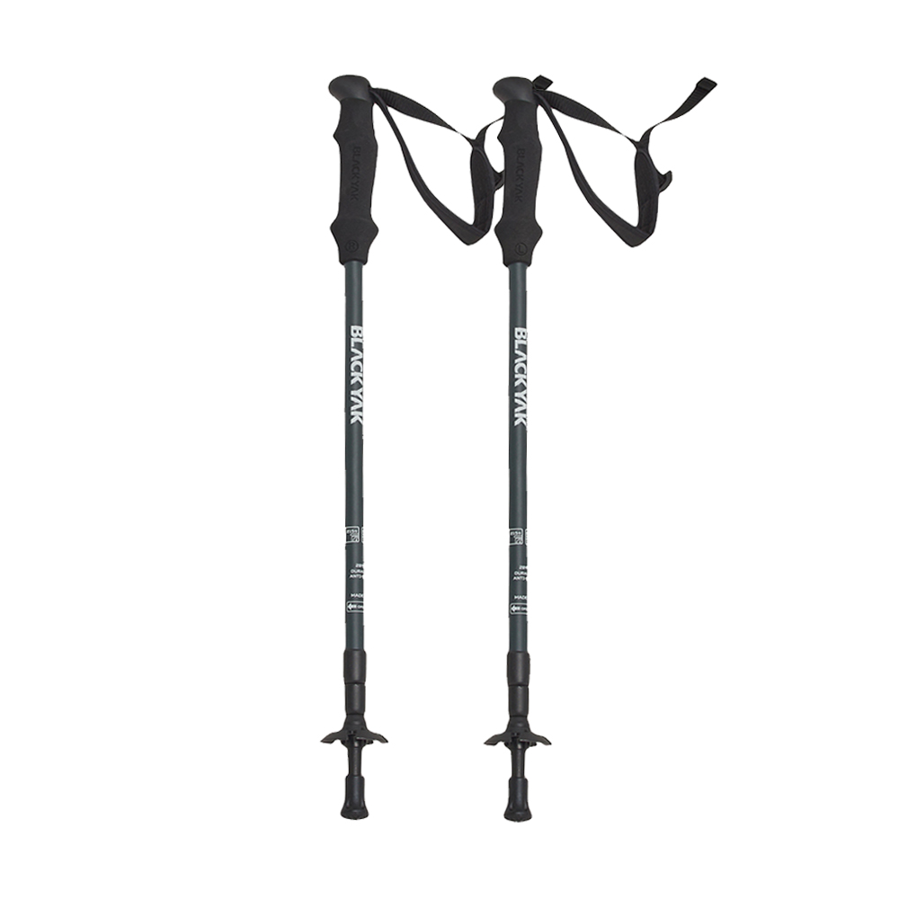 블랙야크스틱 등산지팡이 2개 1세트 두랄루민 3단 트레킹폴