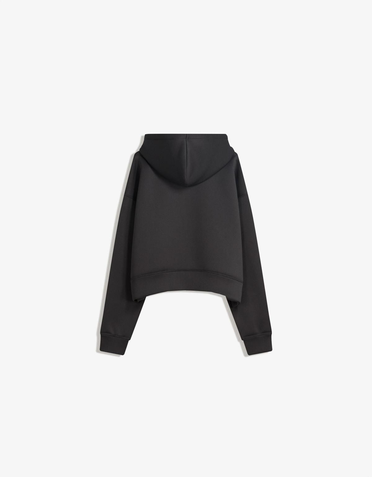 버쉬카 테크니컬 네오프렌 오버사이즈 집업 후드티 6973/714 BLACK - 상세 이미지 2