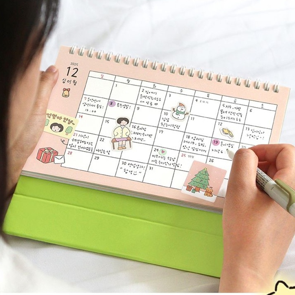2026년 탁상 달력 2026 귀여운 일러스트 데스크 캘린더 26년 인디고 이미지 8