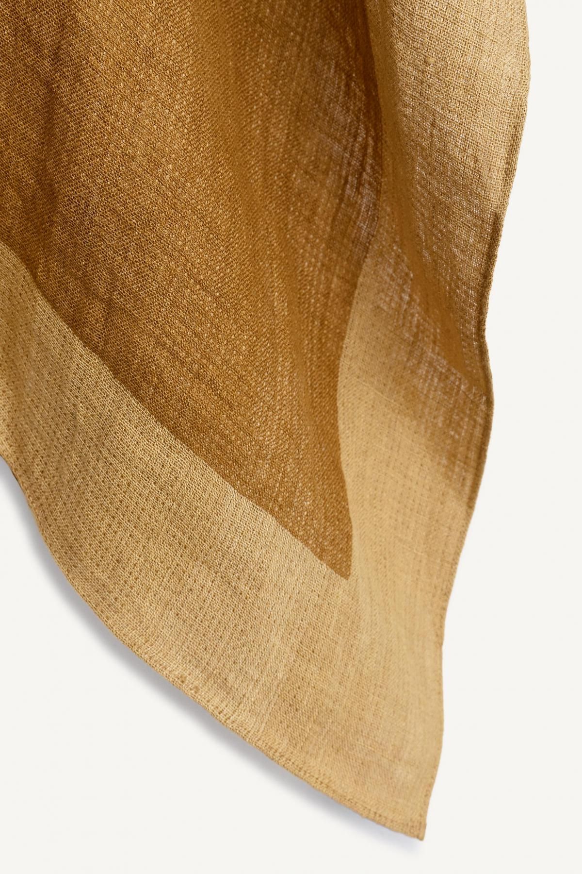 자라 내추럴 린넨 오픈 케이프 판초 6188/900 BEIGE 이미지 7