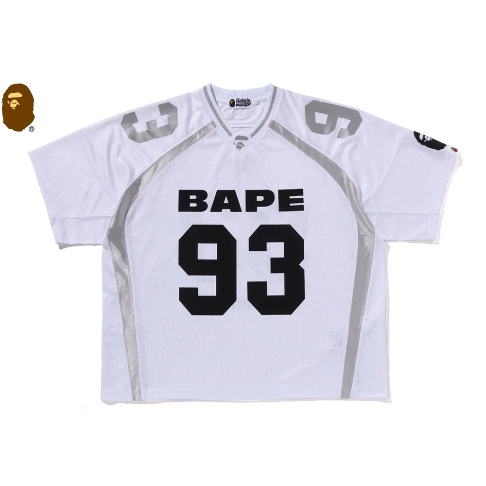 베이프 반팔티 LINE CAMO JACQUARD RELAXED FIT FOOTBALL JERSEY 1L80-109-312 - 상세 이미지 4