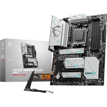 [해외]MSI X670E 게이밍 플러스 Wi-Fi 마더보드 (AMD Ryzen 9000/8000/7000 시리즈 프로세서, AM5, DDR5, PCIe 5.0, SATA 6Gb/s