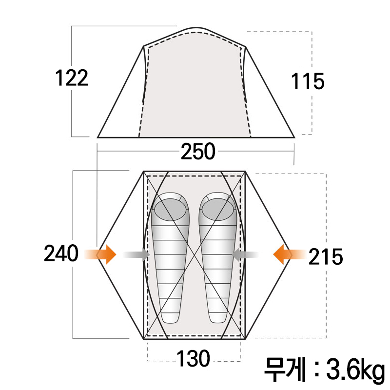 반고 트라이판 200 파미르 그린 텐트 니오 정식 - 상세 이미지 2