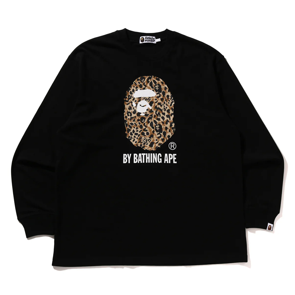 베이프 긴팔티 WILD LEOPARD PATTERN RELAXED FIT LS TEE 1L80-111-307 - 메인 이미지