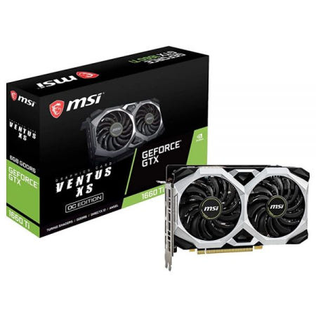 MSI [해외]MSI 게이밍 지포스 GTX 1660 Ti 192비트 HDMI/DP 6GB GDRR6 HDCP 지원 DirectX 12 듀얼 팬 VR OC 그래픽 카드 (GTX TI Ven