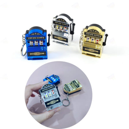 [자체제작]미니 잭팟 슬롯머신 게임 키링 키홀더 키체인 열쇠고리 백참 장식