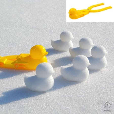 브로샵 눈 오리 만들기 대 눈뭉치집게 모래놀이틀 오리눈사람 눈놀이 스노우볼메이커