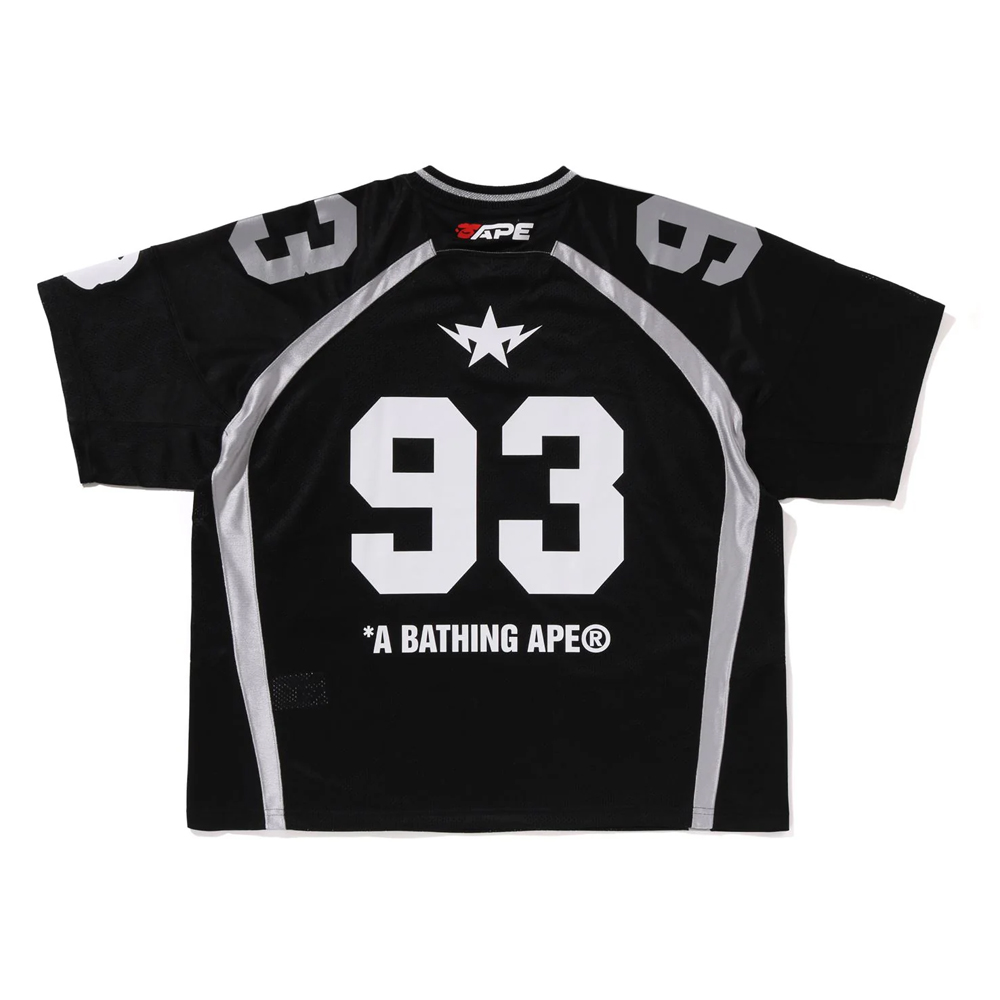 베이프 반팔티 LINE CAMO JACQUARD RELAXED FIT FOOTBALL JERSEY 1L80-109-312 - 상세 이미지 2