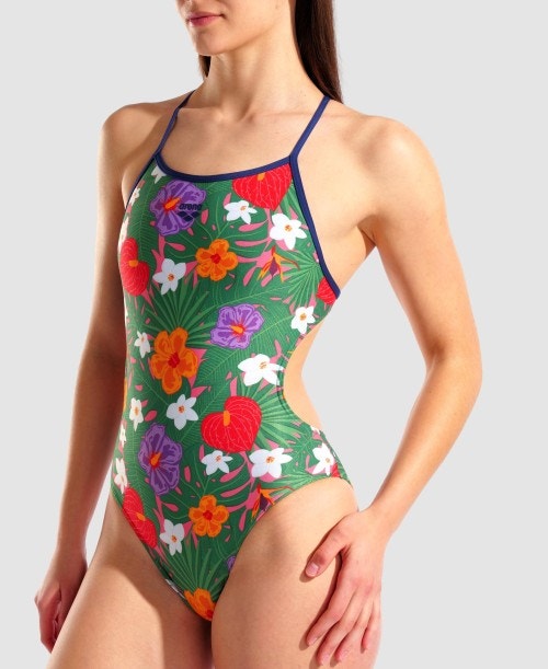 아레나 Rain Forest Tie Back One Piece - 상세 이미지 4