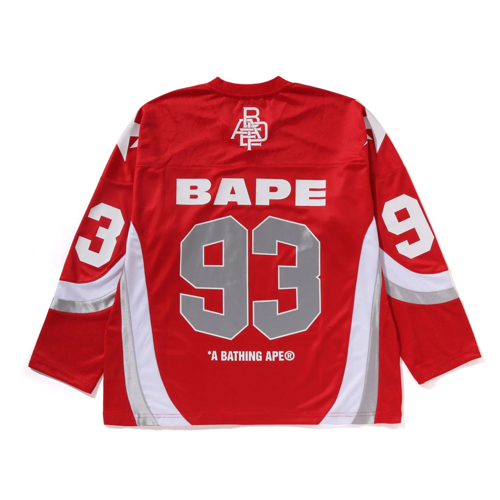 베이프 긴팔티 LINE CAMO JACQUARD LOGO RELAXED FIT ICE HOCKEY JERSEY 1L80-111-313 - 상세 이미지 5