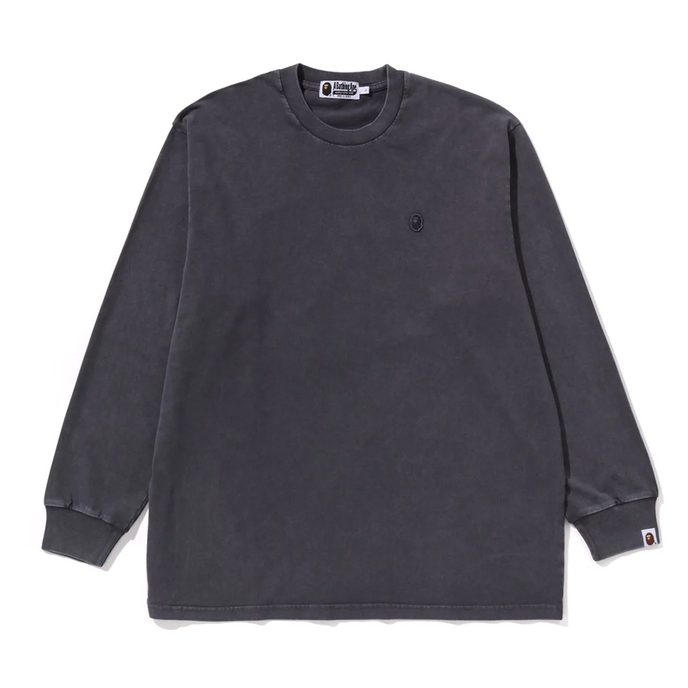 베이프 맨투맨 GARMENT DYE ONE POINT RELAXED FIT LS TEE 1L80-111-303 - 상세 이미지 2