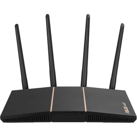 [해외]ASUS AX3000 WiFi 6 라우터(RT-AX57) - 듀얼 밴드 기가비트 무선 인터넷 라우터, 게임 및 스트리밍, AiMesh 호환, 평생 보안, 보호자 제어, MU
