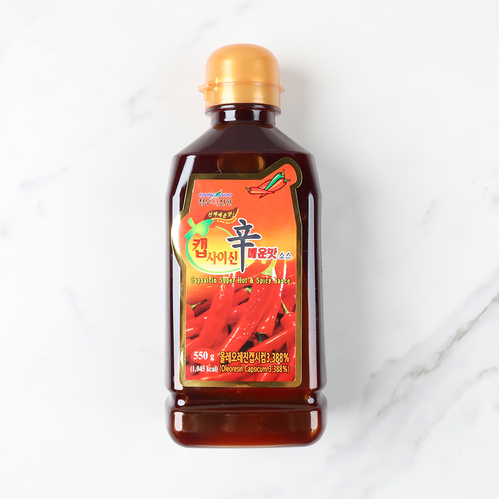 청우 더진한 매운맛 캡사이신소스 매운 불닭소스 550g, 1개 - 상품 이미지