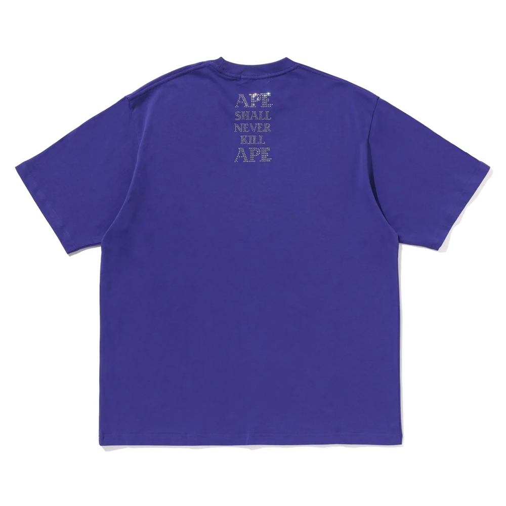 베이프 반팔티 RHINESTONE LOGO RELAXED FIT TEE 1L80-109-314 - 상세 이미지 4