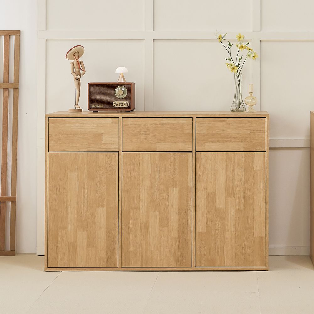가구의서 다용도 분리수거 휴지통 3칸 1152x400x800mm - 메인 이미지