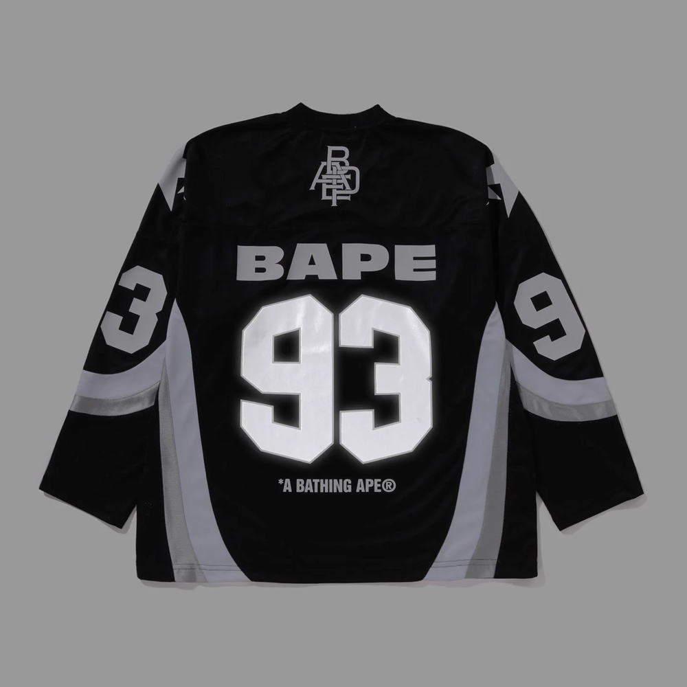 베이프 긴팔티 LINE CAMO JACQUARD LOGO RELAXED FIT ICE HOCKEY JERSEY 1L80-111-313 - 상세 이미지 3