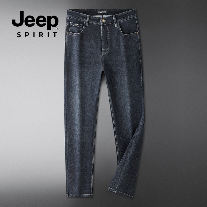 JEEP SPIRIT 청바지 남성 봄 가을 슬림 팬츠 - 상세 이미지 2