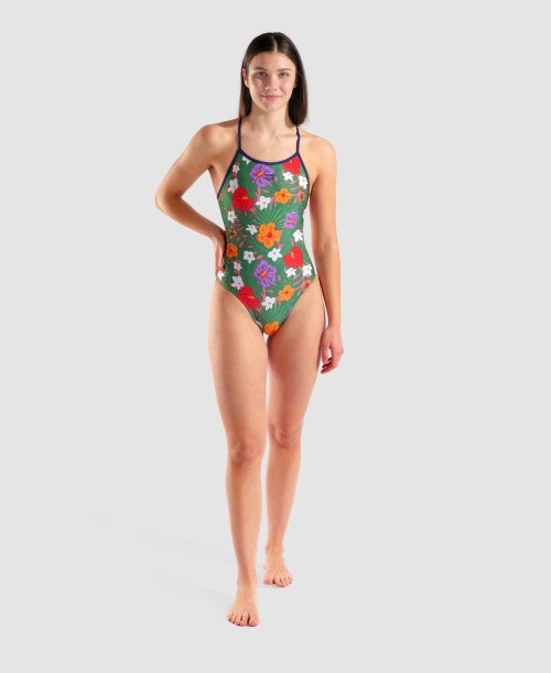 아레나 Rain Forest Tie Back One Piece - 상세 이미지 3