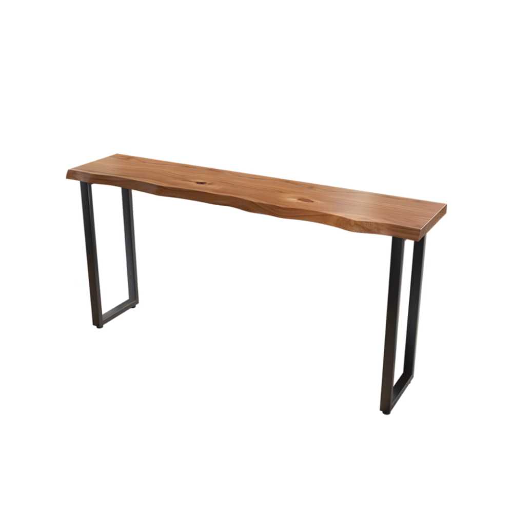 카페 원목 바테이블 우드슬랩 상판 내추럴 인테리어 80x40x105cm - 상세 이미지 2