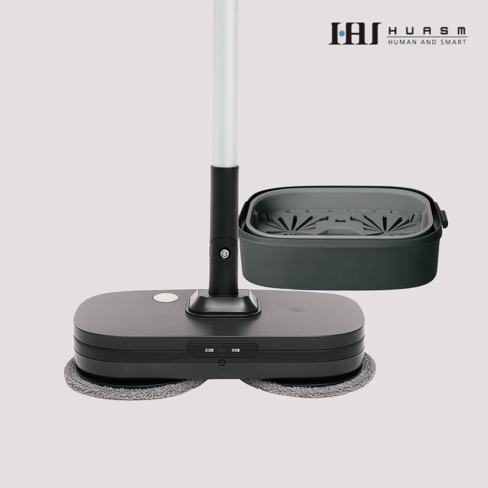 후아즘 무선 극세사 물걸레 청소기 회전식 세척