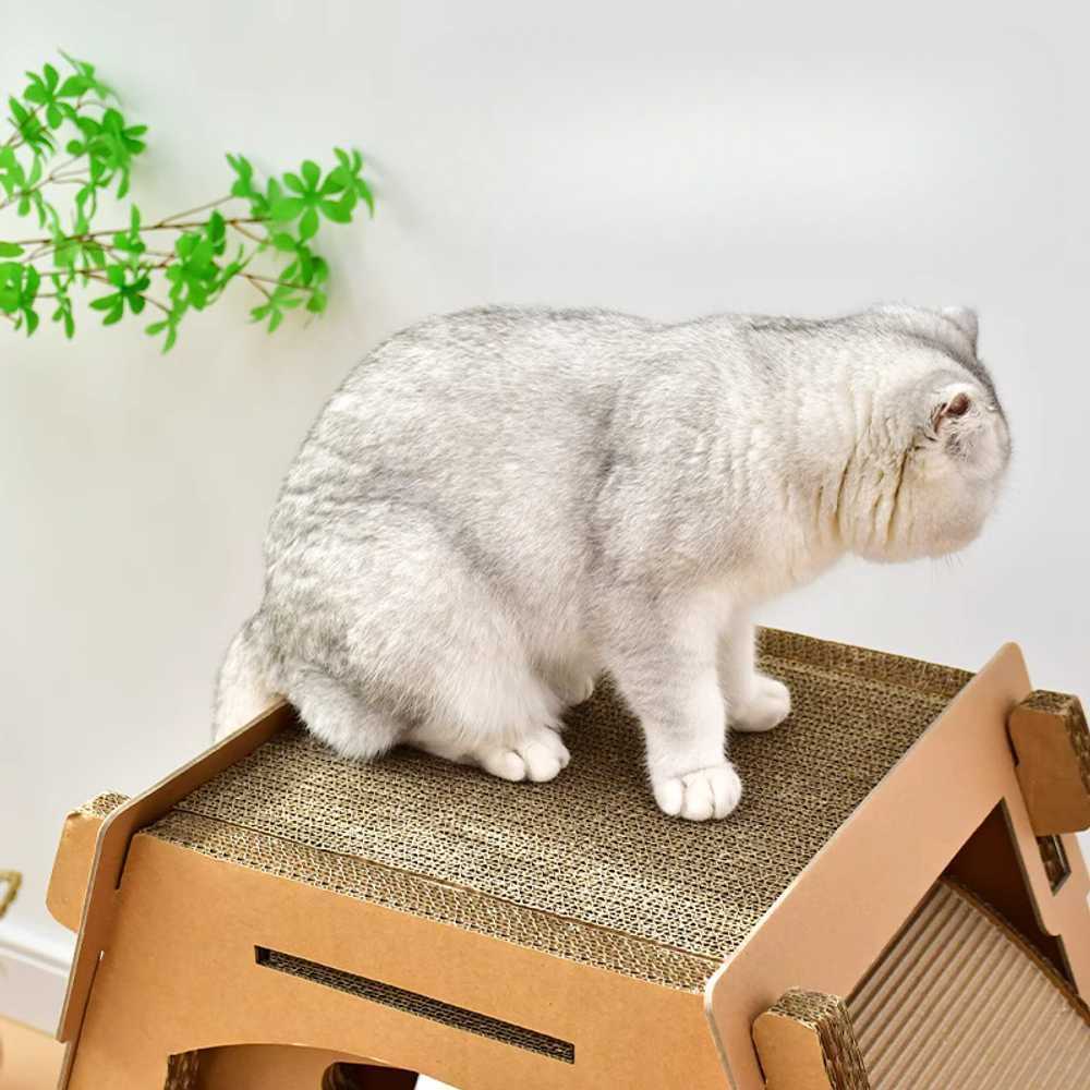 고양이 캣휠 골판지 스크래처 바퀴형 실내용 운동기구 단일상품(73x70cm) - 상세 이미지 3