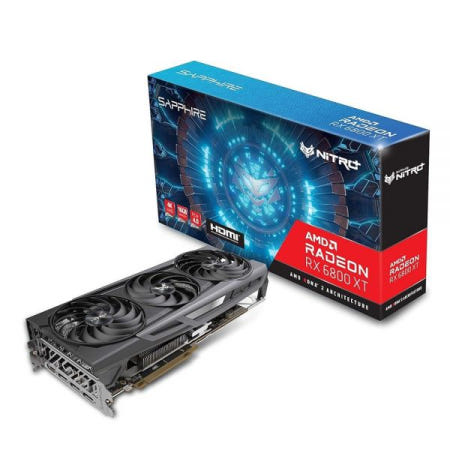 [해외]Sapphire 11304-02-20G Nitro+ AMD Radeon RX 6800 XT PCIe 4.0 게이밍 그래픽 카드, 16GB GDDR6 포함