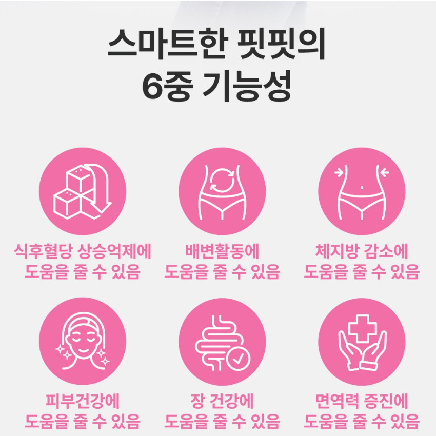 핏핏 스마트한 다이어트 보조제 분말 스틱형 6중 기능성 90g, 6개 - 상세 이미지 4