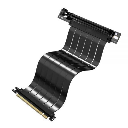 [해외]Duttek 직각 PCIe 3.0 X16 라이저 케이블 300mm(12인치) NVIDIA-RTX 2000/GTX1600 시리즈, AMD RX6000/5000/500/400/