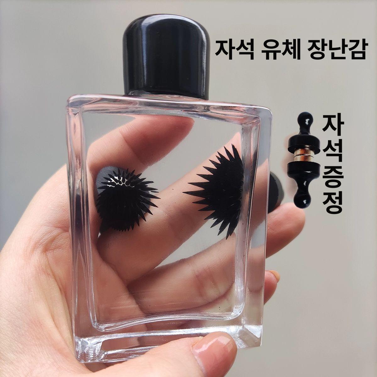 움직이는 검은 마그네틱 액체 베놈 자석 자성 자기 유체 과학 실험 물질 장난감 사각형-투명 영상전시형 박스형 고급판 자석 포함 - 상세 이미지 4