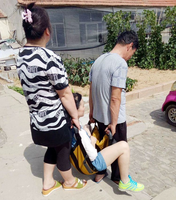 계단용 환자이동벨트 거동불편 이동보조 침대환자 휠체어 리프트 간병용 이송보조벨트 스트랩 포함 강화 - 상세 이미지 3