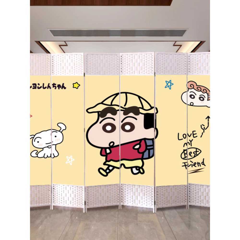 일본식 병풍 스타일 파티션 접이식 인테리어 가구 1.8mx50cm 4개 (단면) - 상품 이미지