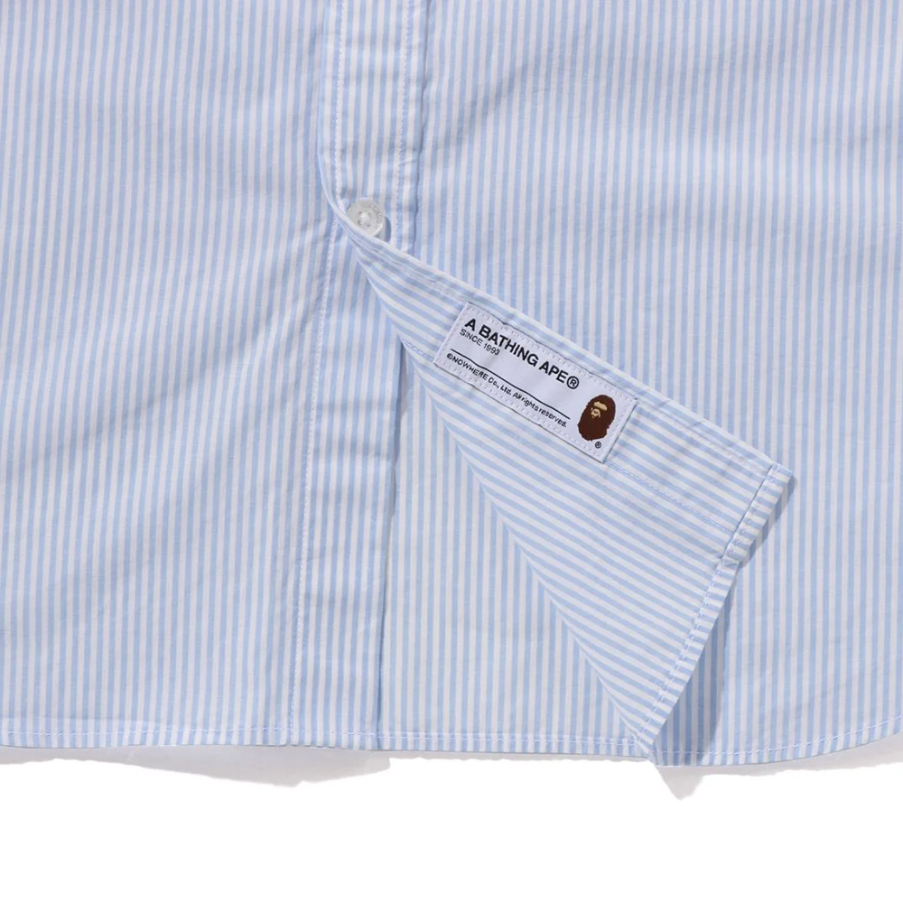 베이프 우먼즈 셔츠 COLLEGE STRIPE SHIRT 1L80-231-001 - 상세 이미지 4