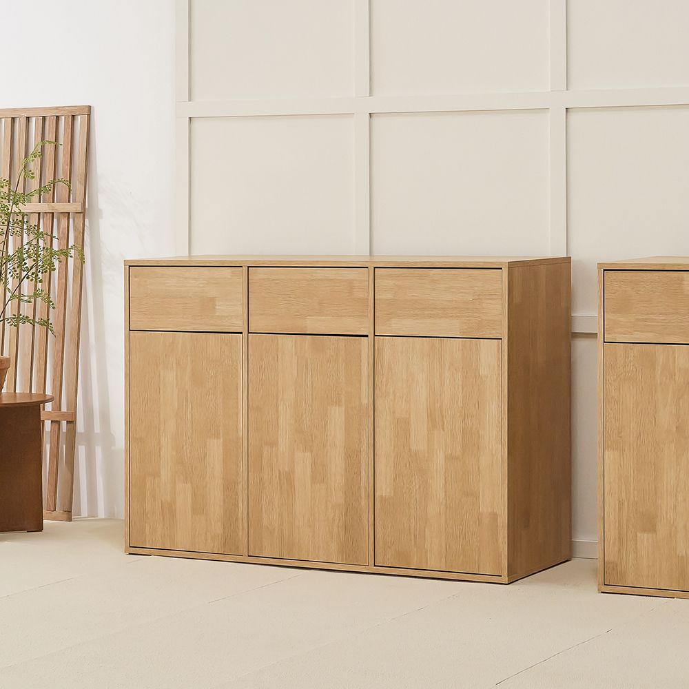 가구의서 다용도 분리수거 휴지통 3칸 1152x400x800mm - 상세 이미지 3