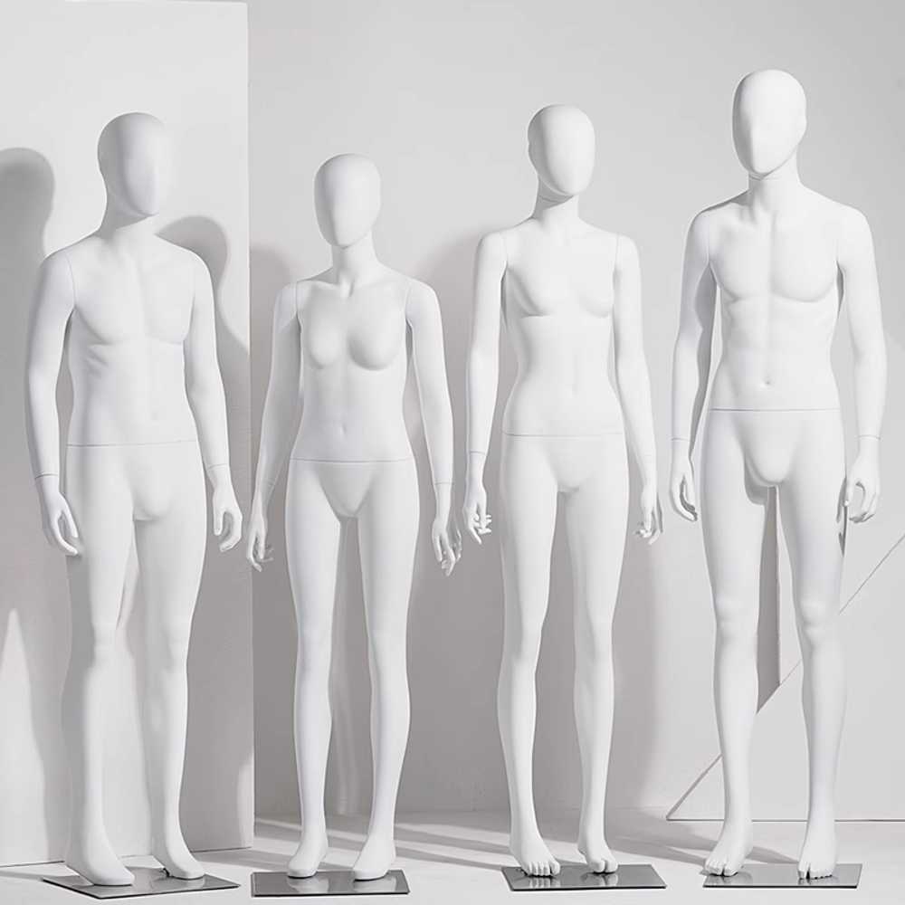 쇼윈도 진열 전신 마네킹 의류매장 피팅 전용 모형 G7-1 화이트(여성) - 상세 이미지 2