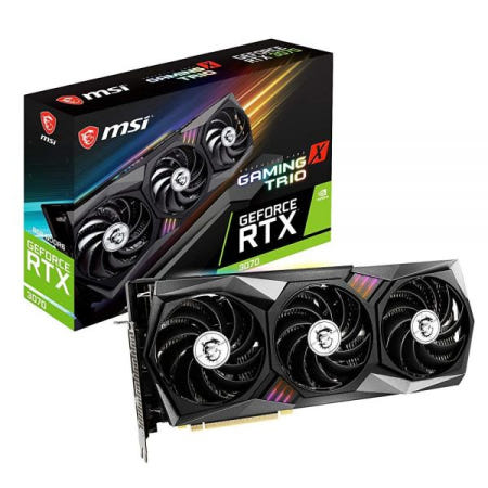 [해외]MSI 게이밍 지포스 RTX 3070 8GB GDRR6 256비트 HDMI/DP Tri-Frozr 2 TORX 팬 4.0 암페어 아키텍처 RGB OC 그래픽 카드 (RTX
