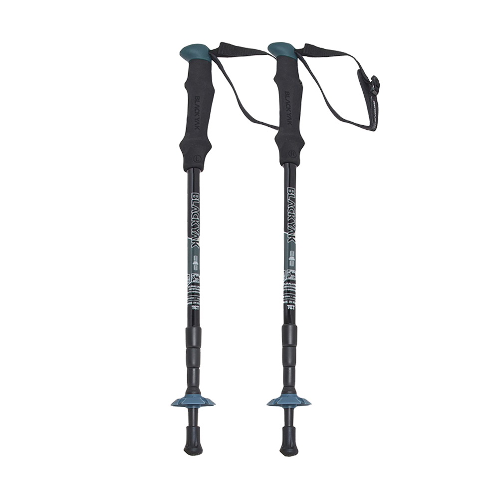 블랙야크스틱 등산지팡이 2개 1세트 듀랄루민 4단 트레킹폴